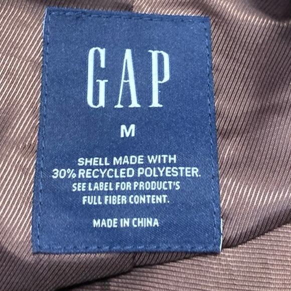 Gap Women's Brown Sherpa Fleece Button Down Long Sleeve Teddy Coat Jacket Size M - Picture 3 of 3